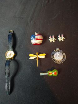 Various Pins & Watches