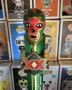 Dos Equis Luchador tap handle