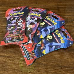 Pokémon TCG Cards: Destined Rivals Bundle (4 Sleeved Booster Packs)
