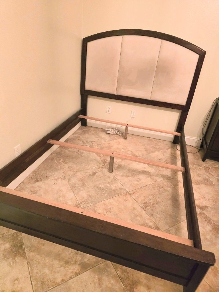 Wood Bed Frame - Queen Size