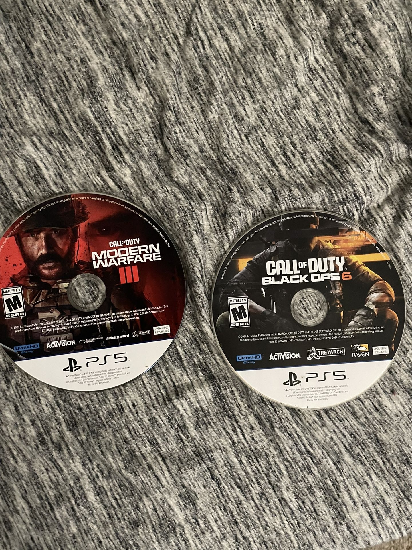 Both Games For Ps5 Black Ops6/moder Warfare 