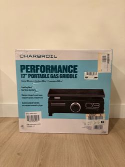 Char-Broil Performance 17" Portable Gas Griddle - Black **Brand New**