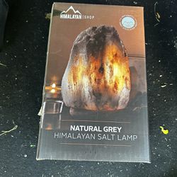 Natural Grey Himalayan Salt Lamp