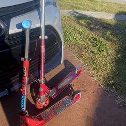 2 Kids Folding Kick Scooter At 20 Dollar Each One
