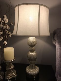 Lamp / Bedside Table/ Candles/ Mirrored Furniture