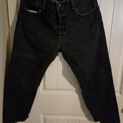Levis Black 501 Jeans 40 X 29