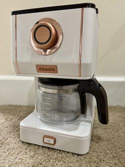 Amaste Drip Coffee Maker, Machine with 25 Oz Glass Matcha Green