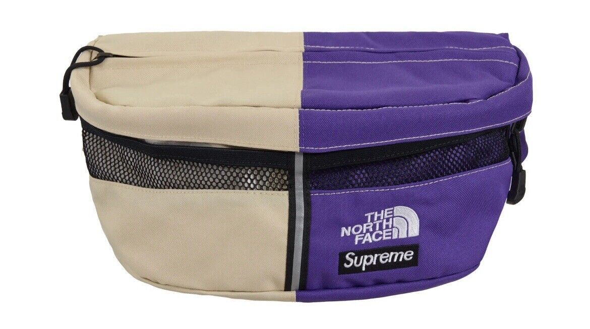 Supreme X North Face Waist Bag Purple
