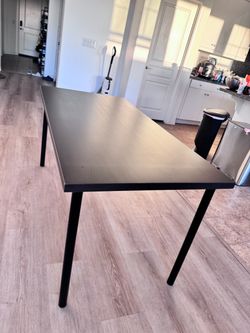 IKEA LINNMON / ADILS Black Rectangular Desk/Dining Table