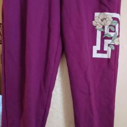 Brand New Ladies Small Pink Jogger Pants 