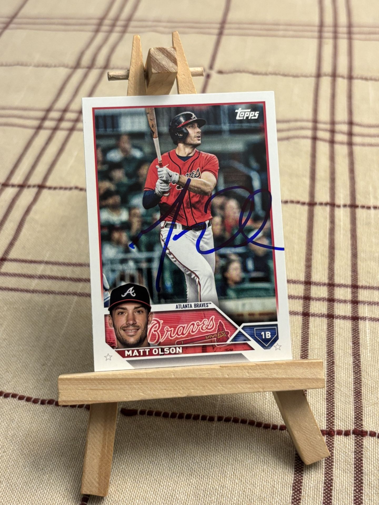 Matt Olson In Person Auto Baseball Card