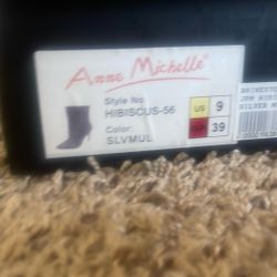 All Rhinestone Point Heel Boot