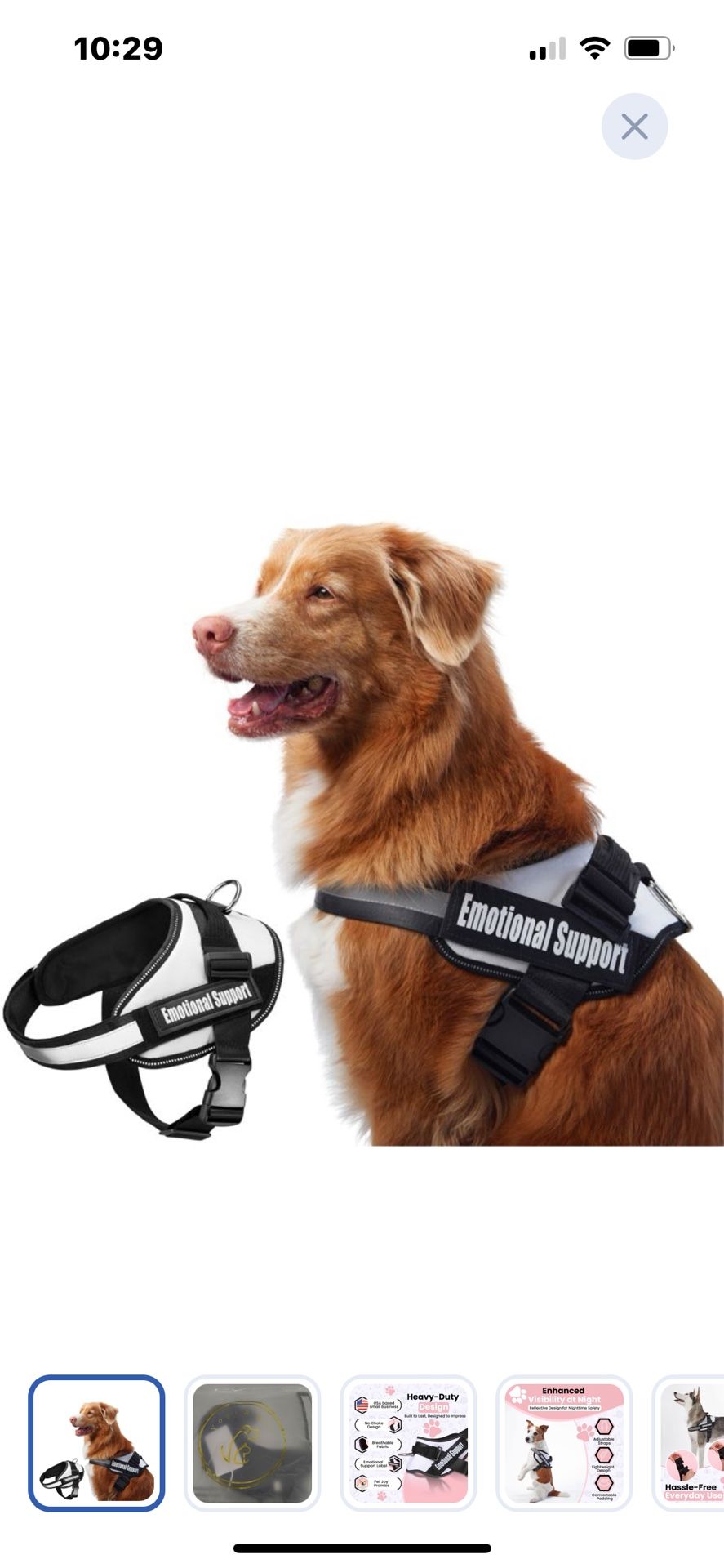 “New”Emotional Support/Service Dog Vest Harness(sz. Extra Small)retail$39