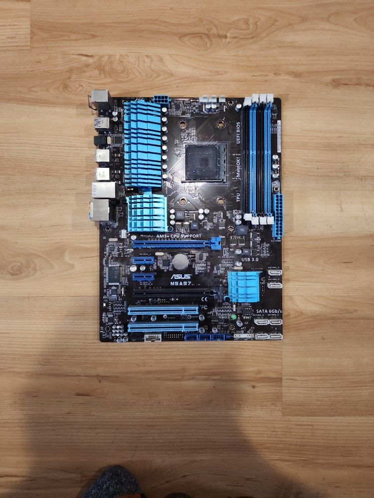 ASUS M5A97 AM3+ ATX Motherboard | Untested | No CPU RAM GPU | AS-IS