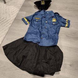Girls Police Officer Halloween Costume 