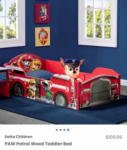 Paw patrol/ Toddler Bed frame/ kids/ toys/ furniture/ bed/ New