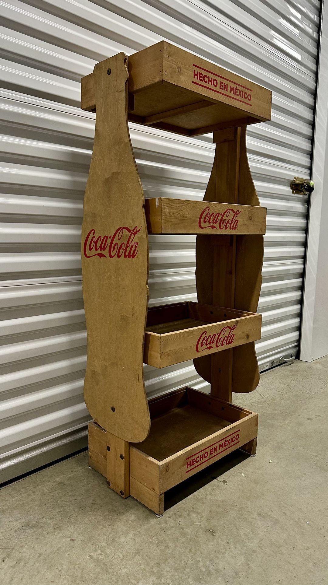 Vintage Coca Cola Wooden Shelf
