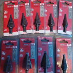Step Down Bits Or Unibits By Milwaukee 