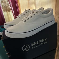 Sperry Men's Striper Ii Seacycled Sneaker Size 10