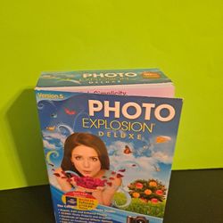 Photo Explosion Version 5 Windows 7 8× Digital Photo Editing Software-$15.00