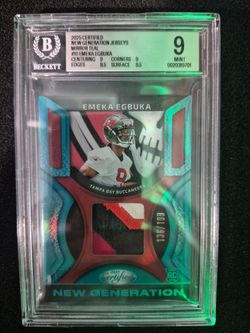 2025 CERTIFIED NEW GEN JERSEYS MIRROR TEAL EMEKA EGBUKA #10 /199