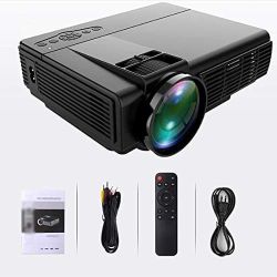 Mini Projector, Home HD 1080P Portable Projector, Multi Port Connection U Disk, Laptop, Mobile Phone, Game Console, Desktop Computer, HD Player, Set T
