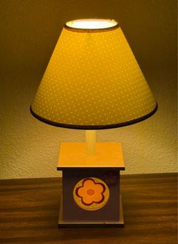 Girls Flowered Lamp / Nightlight