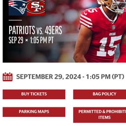 49ers Tickets Vs New England