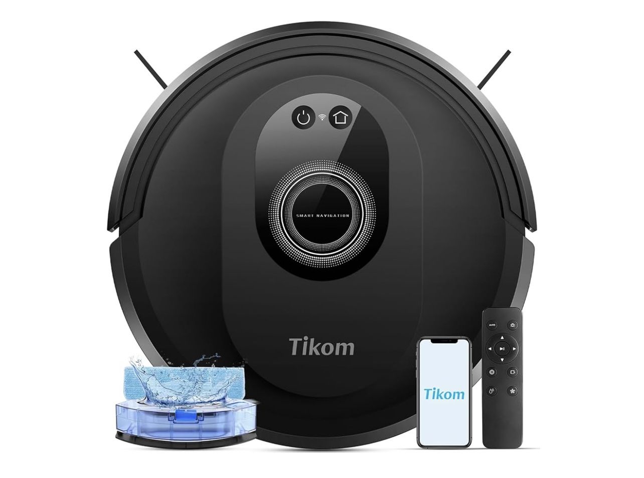 Robot Vacuum and Mop Combo, 5000Pa Robotic Vacuum Cleaner, 150 Min Max, App & Remote Control, Ideal for Hard Floor, Carpet, Pet Hair, Self-Charge(G800