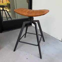 New In Box $20 Each 24 Inch Tall Swivel Counter Height Bar Stool Chair Kitchen Furniture Camel Brown Color Seat 