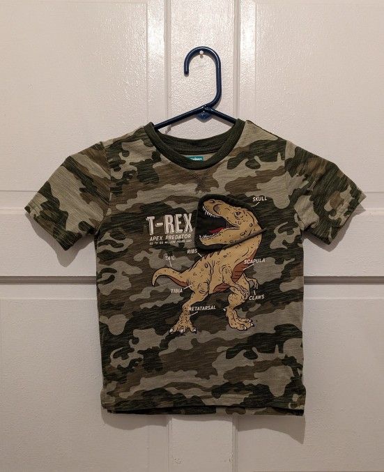 T Rex Boys Shirt 365 Kids Size 5 Dinosaur Shirt