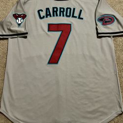 2024 Arizona Diamondbacks 'Corbin Carroll #7' Road Grey Baseball Jersey.