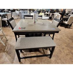 6 Piece Counter Height Dining Table Set  - Limited Time Offer 