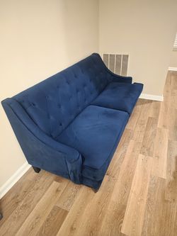 Abbyson Claridge Velvet Fabric Tufted Sofa