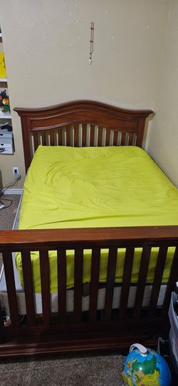 Full size bed frame and dresser