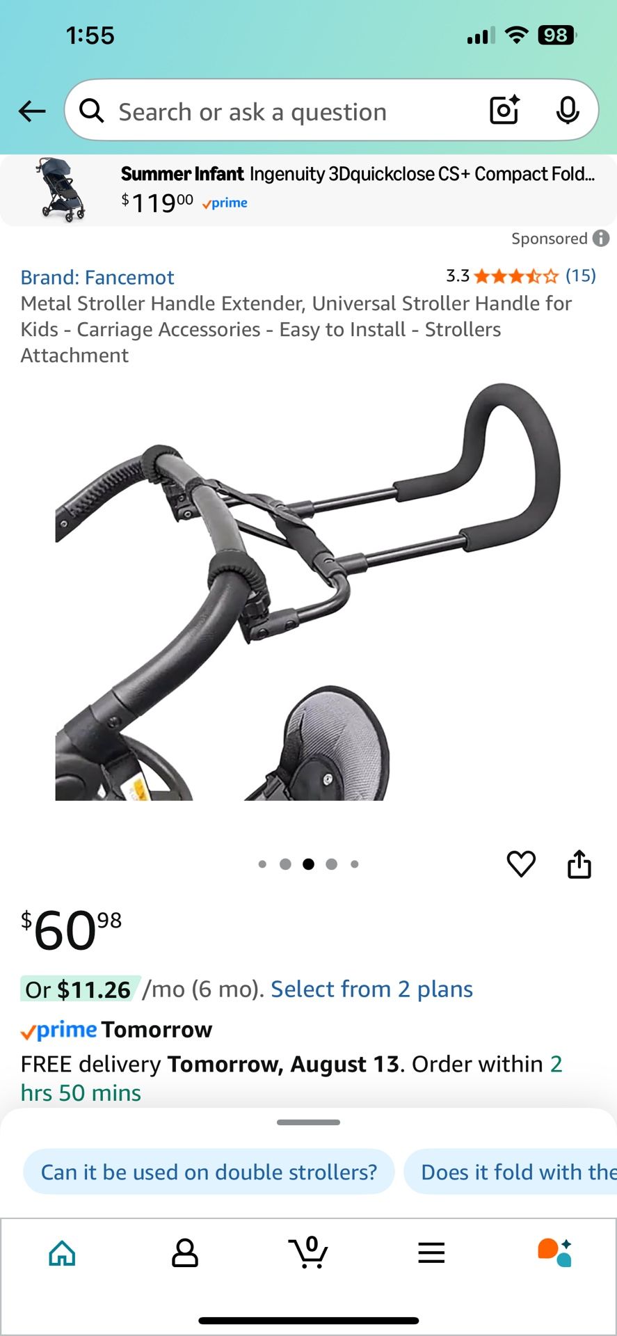 Stroller Handle Extender-universal