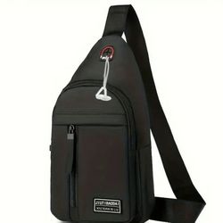 Shoulder Crossbody Backpack Black color.