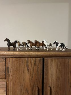 Set of Small Horse Figurines