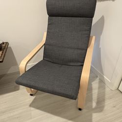 IKEA Lounge Chair with Cushion – Scandinavian Comfort & Style