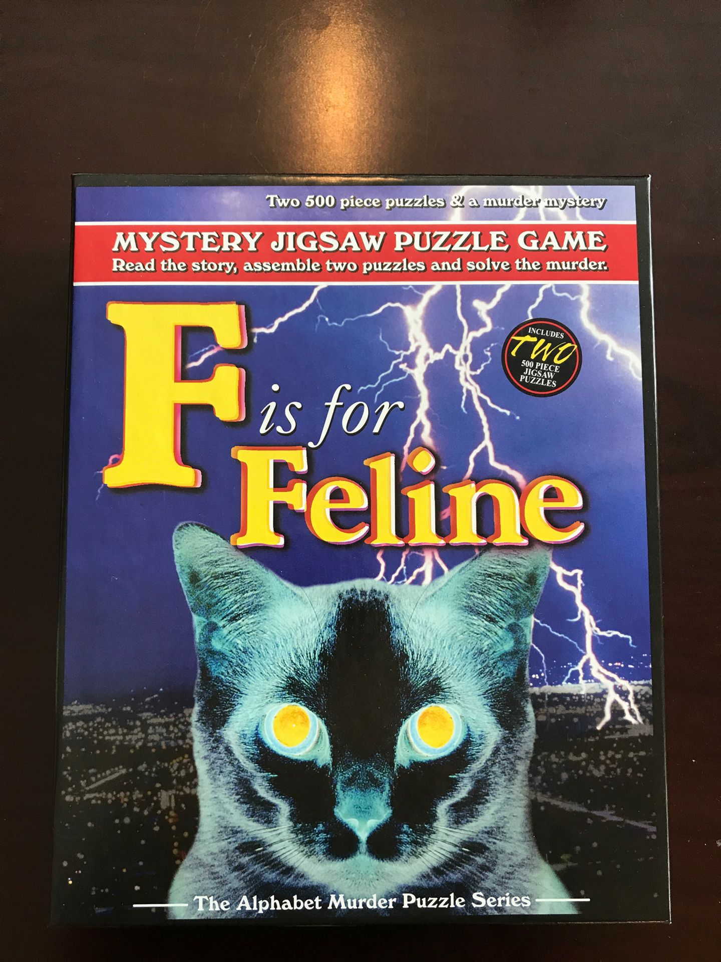 F is for Feline Mystery Jigsaw Puzzle by TDC Games