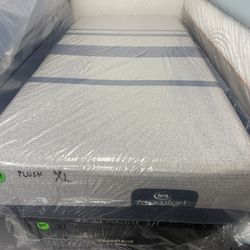 TWIN XL SERTA ICOMFORT MATTRESS & BOX SPRING BED SET