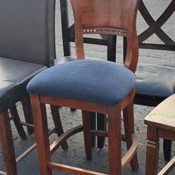 The velour Blue Cushioned, High Bar Chair.  Check out my other posted items