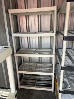 Plastic shelves