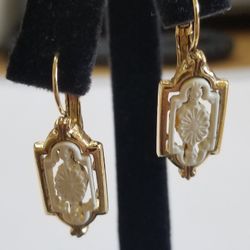 Earrings Gold Plated Pierced 