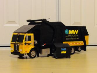 Fully Functional Cardboard Trash Truck