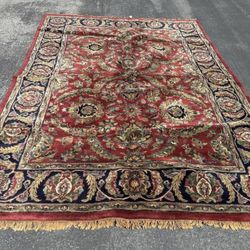 Vintage Ruby Persian Rug 8x11.6 