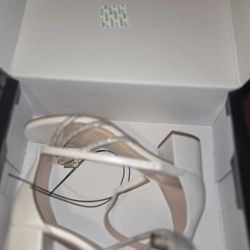 Wedding Heels, Size 6, Pearl Color