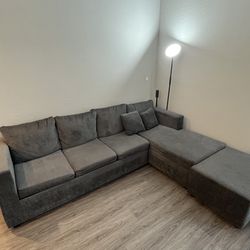 Sofa Set with Detachable Chaise and Ottoman