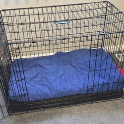 Dog Crate & Weather Tech Feeding Bowl