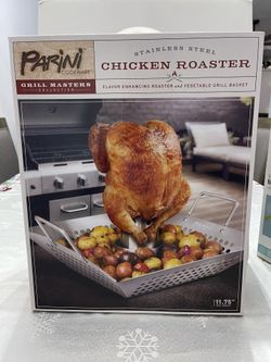 Stainless Steel Chicken Roaster Basket Brand New